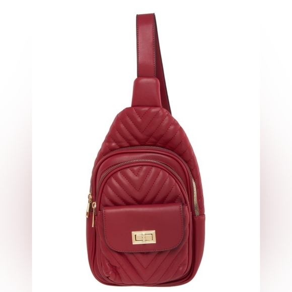 Handbags - Chevron Quilted Crossbody Bag